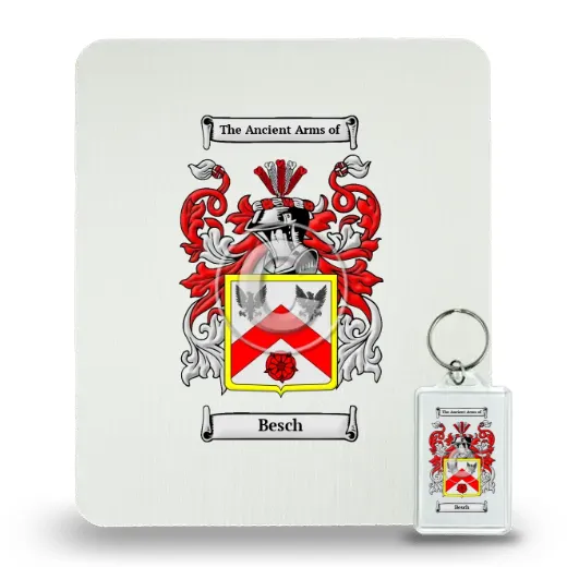 Besch Mouse Pad and Keychain Combo Package