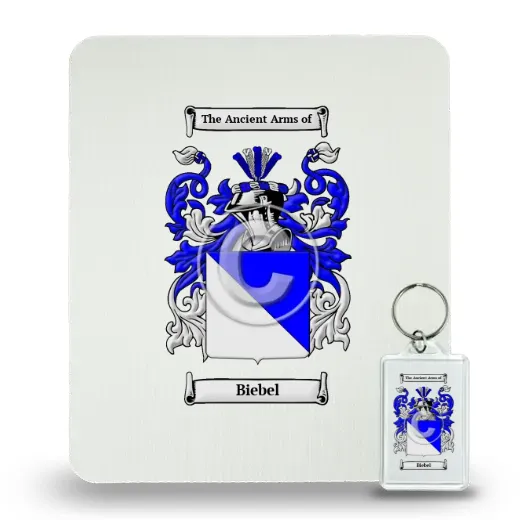 Biebel Mouse Pad and Keychain Combo Package