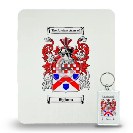 Bighum Mouse Pad and Keychain Combo Package