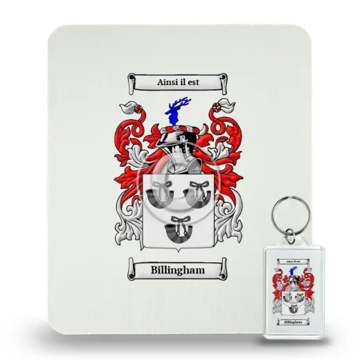 Billingham Mouse Pad and Keychain Combo Package