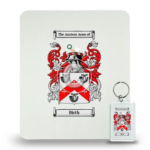 Birth Mouse Pad and Keychain Combo Package