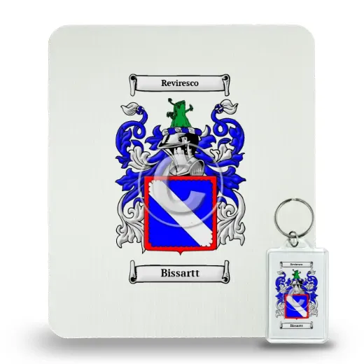 Bissartt Mouse Pad and Keychain Combo Package