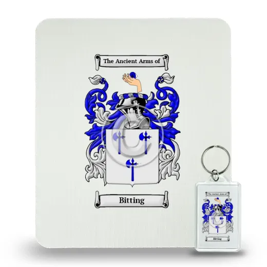 Bitting Mouse Pad and Keychain Combo Package