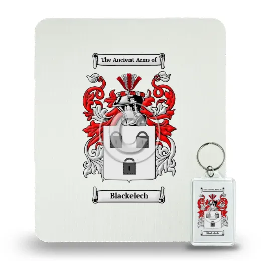 Blackelech Mouse Pad and Keychain Combo Package