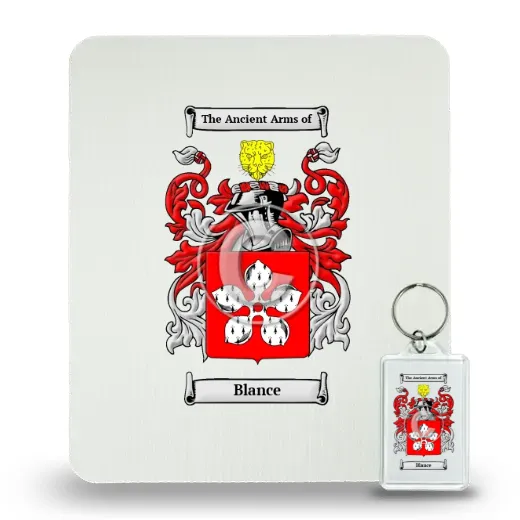 Blance Mouse Pad and Keychain Combo Package