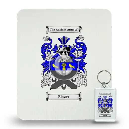 Blazer Mouse Pad and Keychain Combo Package