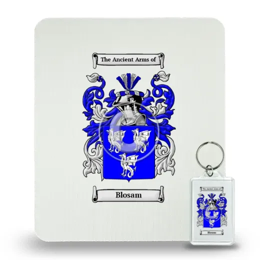 Blosam Mouse Pad and Keychain Combo Package