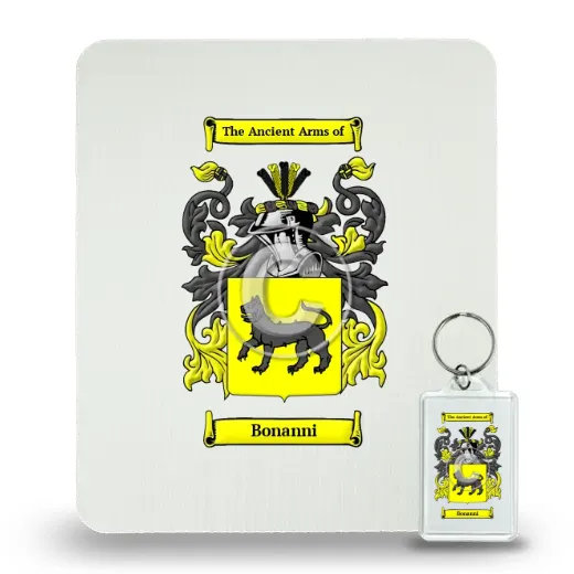 Bonanni Mouse Pad and Keychain Combo Package