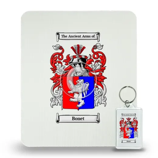 Bonet Mouse Pad and Keychain Combo Package