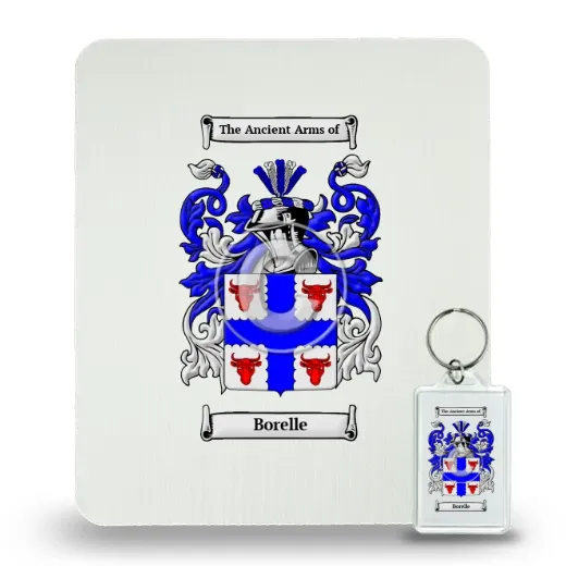 Borelle Mouse Pad and Keychain Combo Package