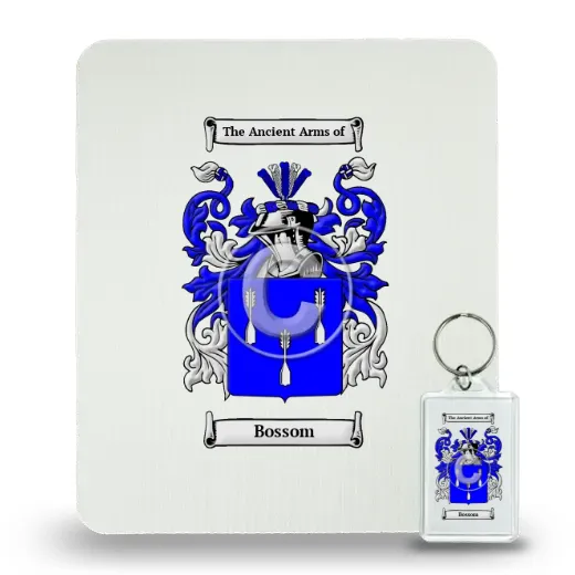 Bossom Mouse Pad and Keychain Combo Package