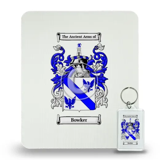 Bowker Mouse Pad and Keychain Combo Package