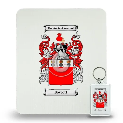 Boycott Mouse Pad and Keychain Combo Package
