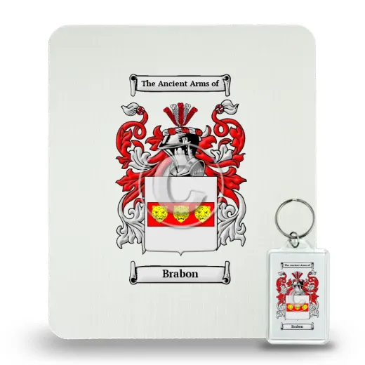 Brabon Mouse Pad and Keychain Combo Package