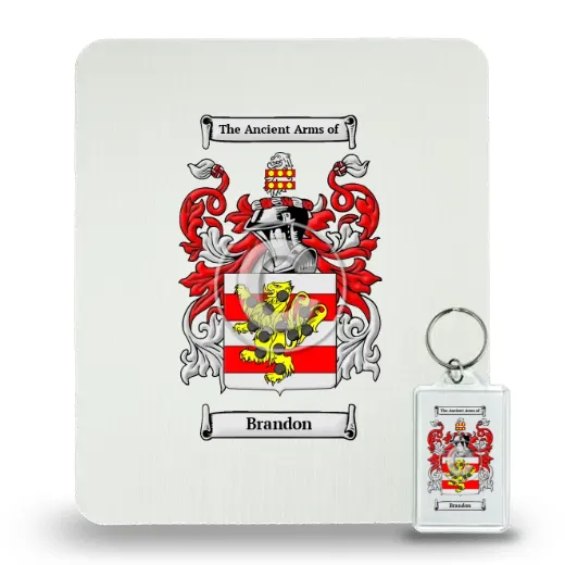 Brandon Mouse Pad and Keychain Combo Package