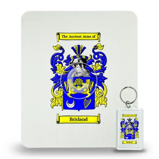 Brisland Mouse Pad and Keychain Combo Package