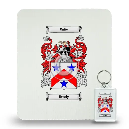 Brody Mouse Pad and Keychain Combo Package