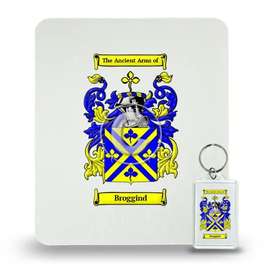 Broggind Mouse Pad and Keychain Combo Package