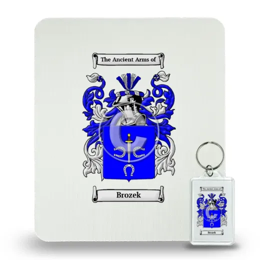 Brozek Mouse Pad and Keychain Combo Package