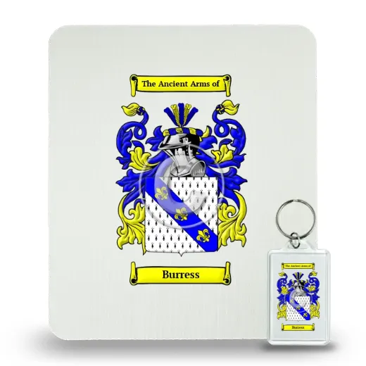Burress Mouse Pad and Keychain Combo Package