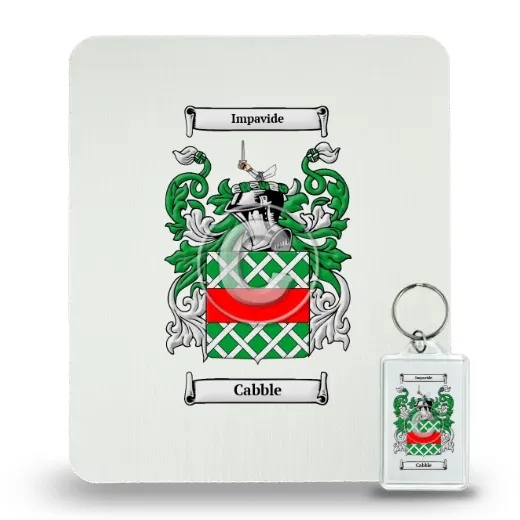 Cabble Mouse Pad and Keychain Combo Package