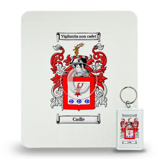 Cadle Mouse Pad and Keychain Combo Package