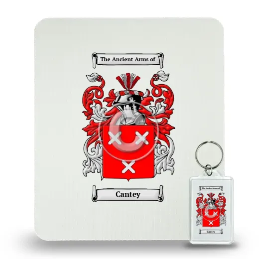 Cantey Mouse Pad and Keychain Combo Package