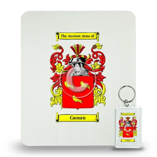 Caourn Mouse Pad and Keychain Combo Package