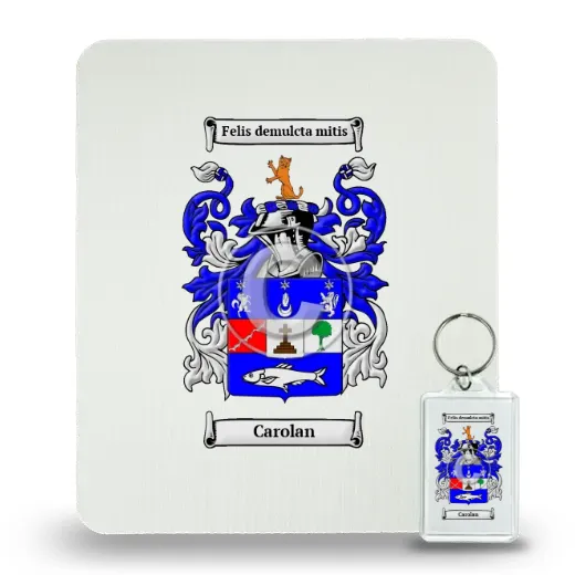 Carolan Mouse Pad and Keychain Combo Package