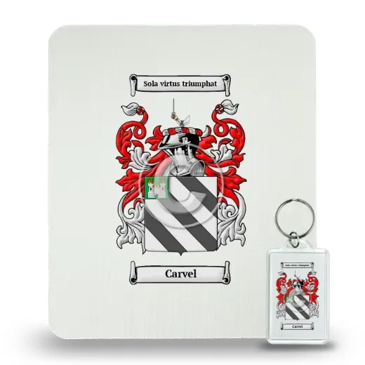 Carvel Mouse Pad and Keychain Combo Package