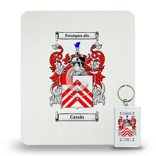 Cassin Mouse Pad and Keychain Combo Package