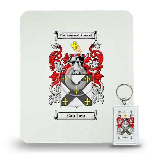 Cauthen Mouse Pad and Keychain Combo Package
