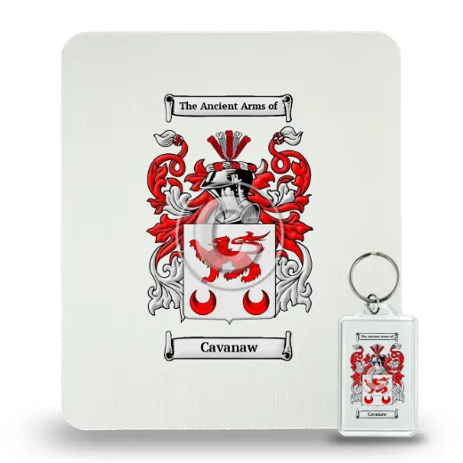 Cavanaw Mouse Pad and Keychain Combo Package