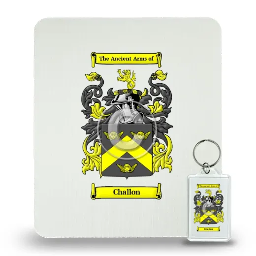 Challon Mouse Pad and Keychain Combo Package