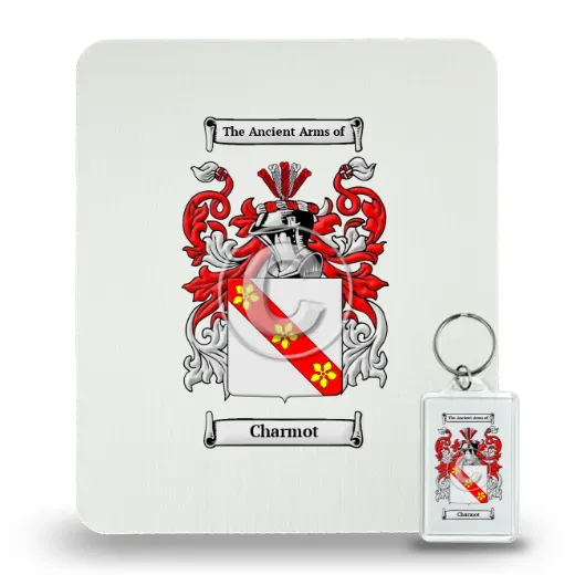 Charmot Mouse Pad and Keychain Combo Package