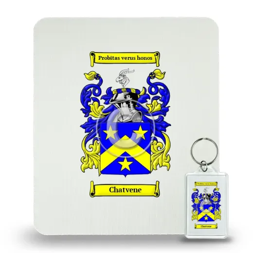 Chatvene Mouse Pad and Keychain Combo Package