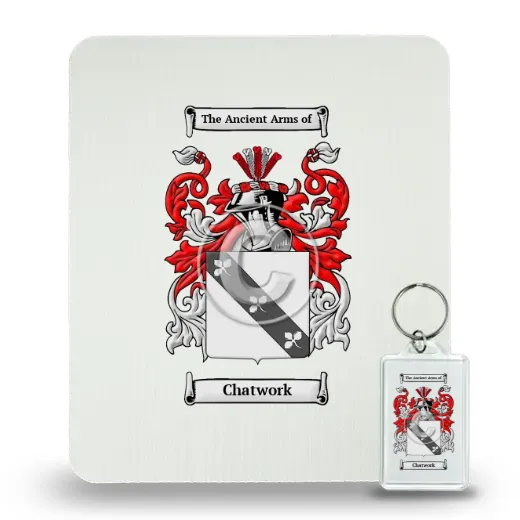 Chatwork Mouse Pad and Keychain Combo Package
