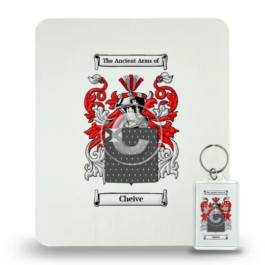 Cheive Mouse Pad and Keychain Combo Package