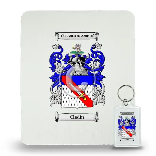 Cladin Mouse Pad and Keychain Combo Package