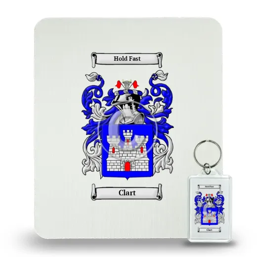 Clart Mouse Pad and Keychain Combo Package