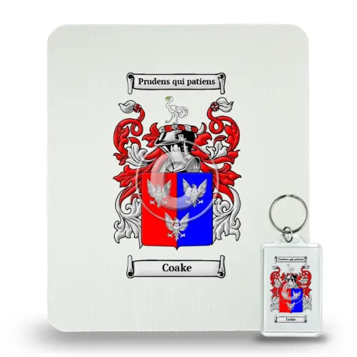 Coake Mouse Pad and Keychain Combo Package