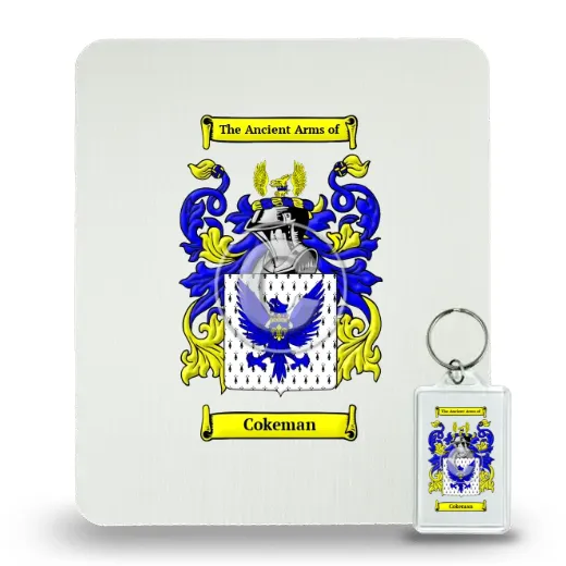 Cokeman Mouse Pad and Keychain Combo Package