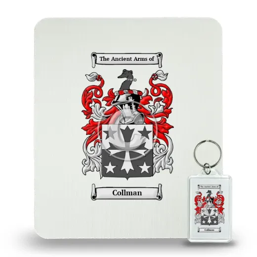 Collman Mouse Pad and Keychain Combo Package