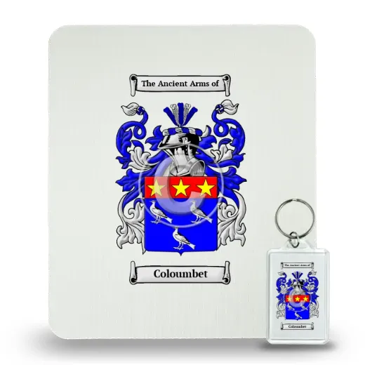 Coloumbet Mouse Pad and Keychain Combo Package