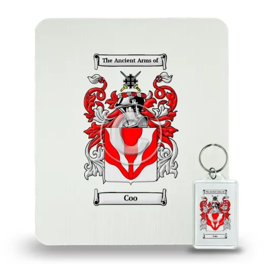 Coo Mouse Pad and Keychain Combo Package