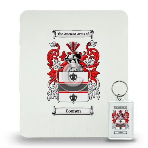Coonen Mouse Pad and Keychain Combo Package
