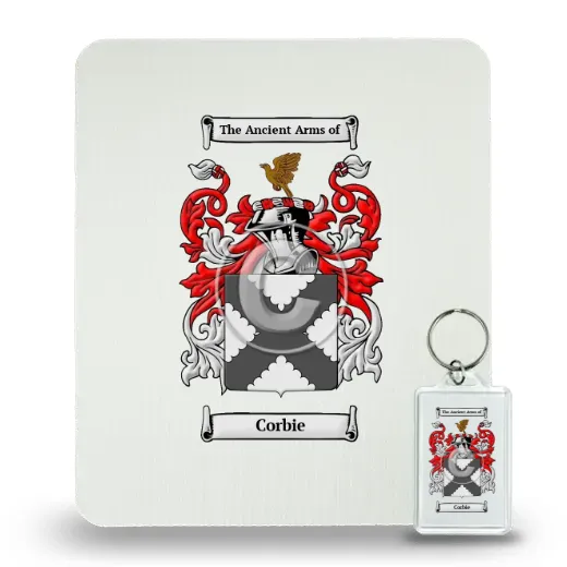Corbie Mouse Pad and Keychain Combo Package