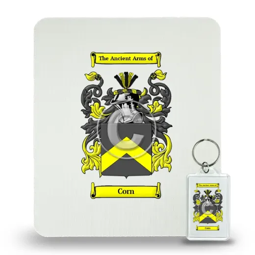 Corn Mouse Pad and Keychain Combo Package