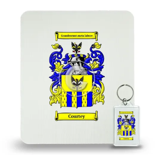 Courtey Mouse Pad and Keychain Combo Package