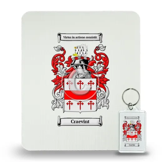 Craevint Mouse Pad and Keychain Combo Package